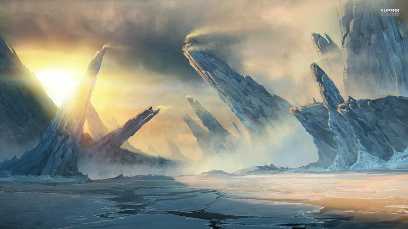 Illustration for article titled These Wallpapers of Icy Planets Are Perfect for Winter Escapism